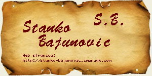 Stanko Bajunović vizit kartica